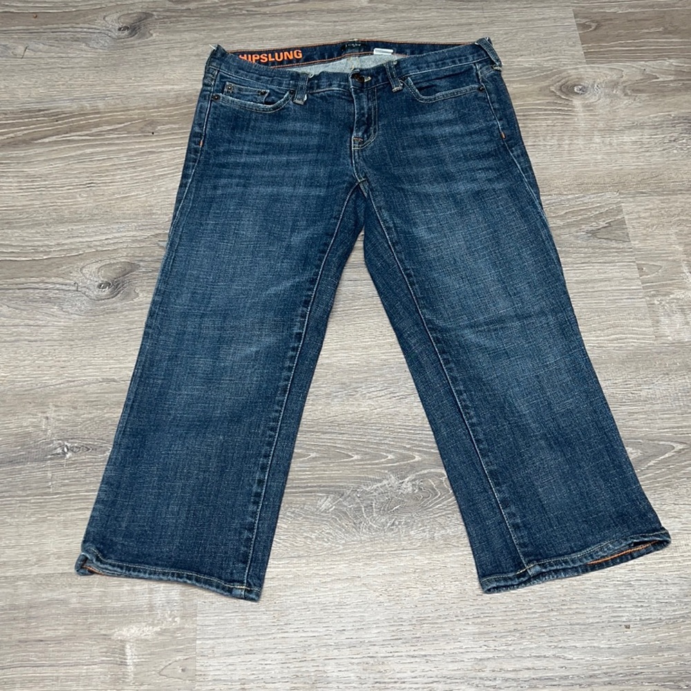 J Crew Hipslung Cropped Jeans